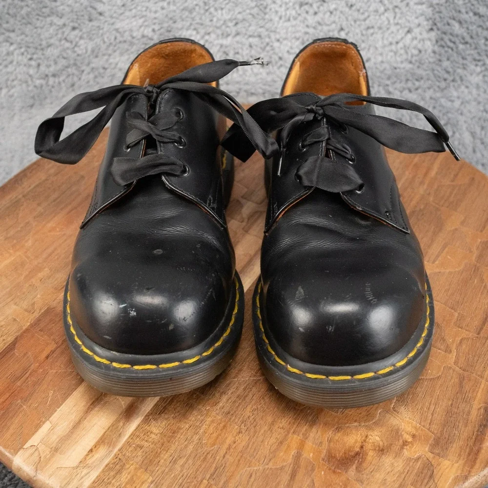 Dr. Martens 1925 Steel Toe Oxford Mens Size 6 Black Good Leather 5400 PW